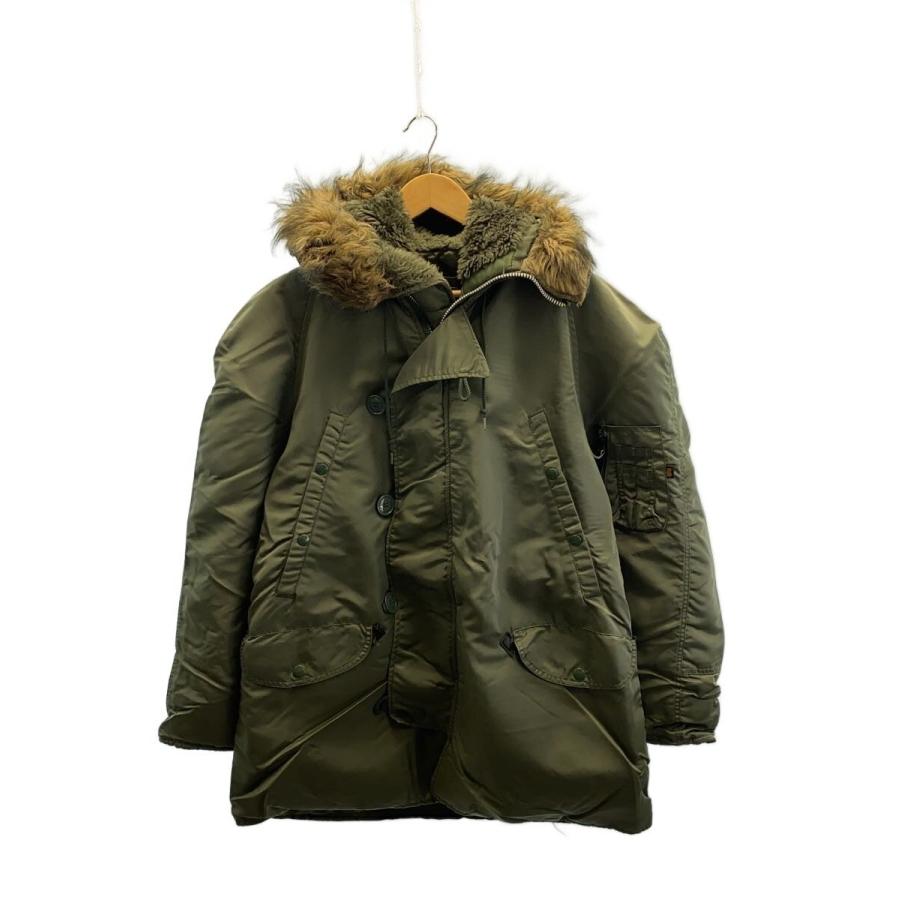 ALPHA INDUSTRIES◇N3-Bフライトジャケット/M/--/KHK/無地/USA製