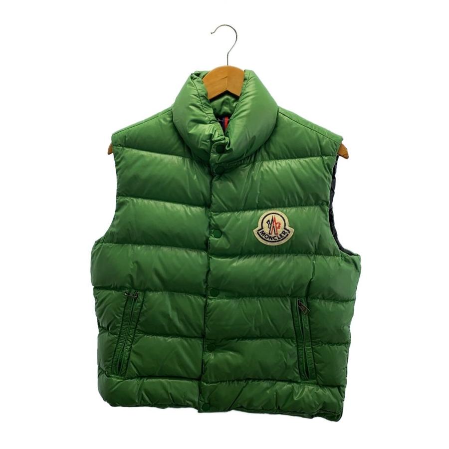 MONCLER◇ダウンベスト/--/ナイロン/GRN/無地/43302/60/68950