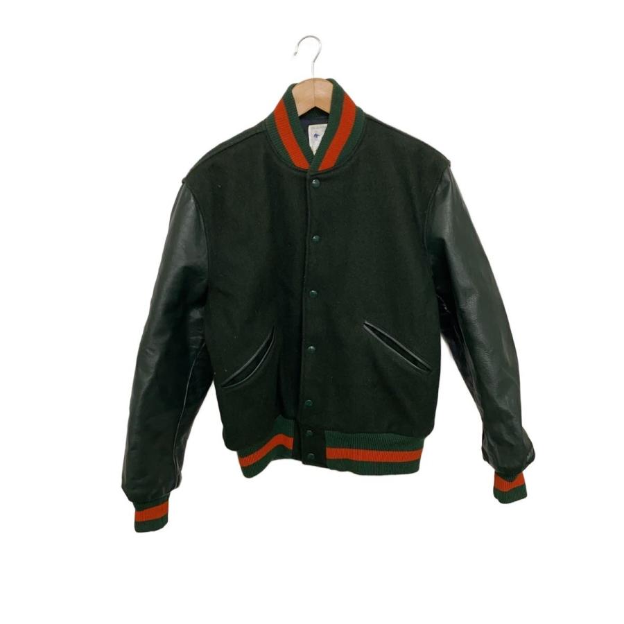 BUTWIN◇60s/スタジャン/38/ウール/GRN : セカンドストリートYahoo!店