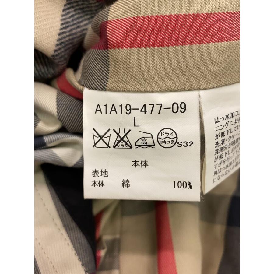 BURBERRY LONDON◆ライナー付き/トレンチコート/L/コットン/BLK/A1A19-477-09// BURBERRY LONDON◆ライナー付き/トレンチコート/L/コットン/BLK/A1A19-477-09//