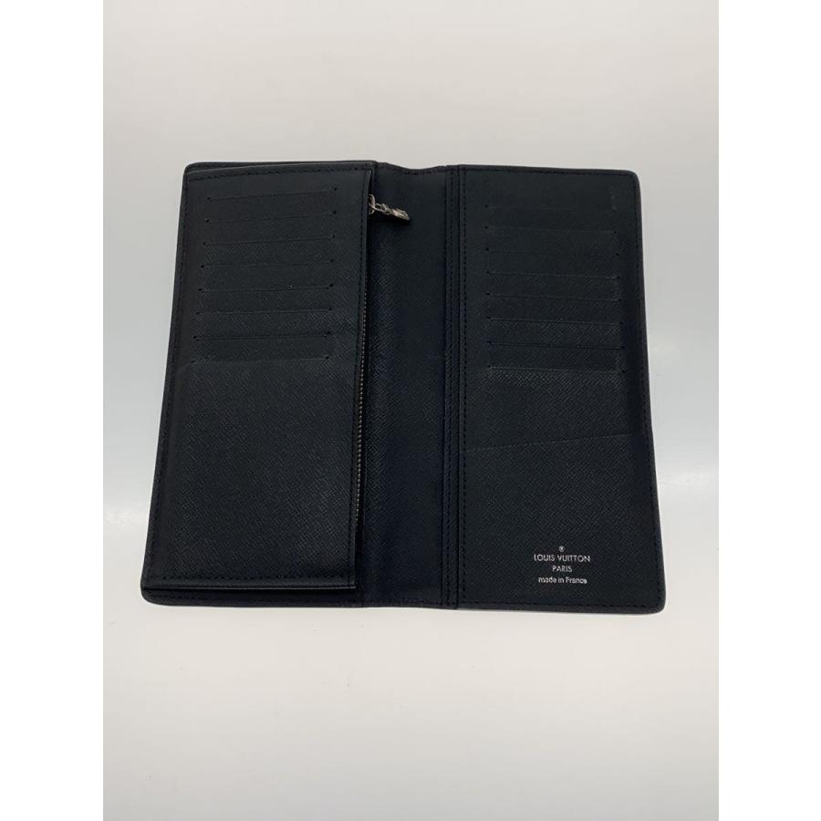 LOUIS VUITTON◇ポルト・フォイユ・ブラザ_タイガ/牛革/NVY/メンズ