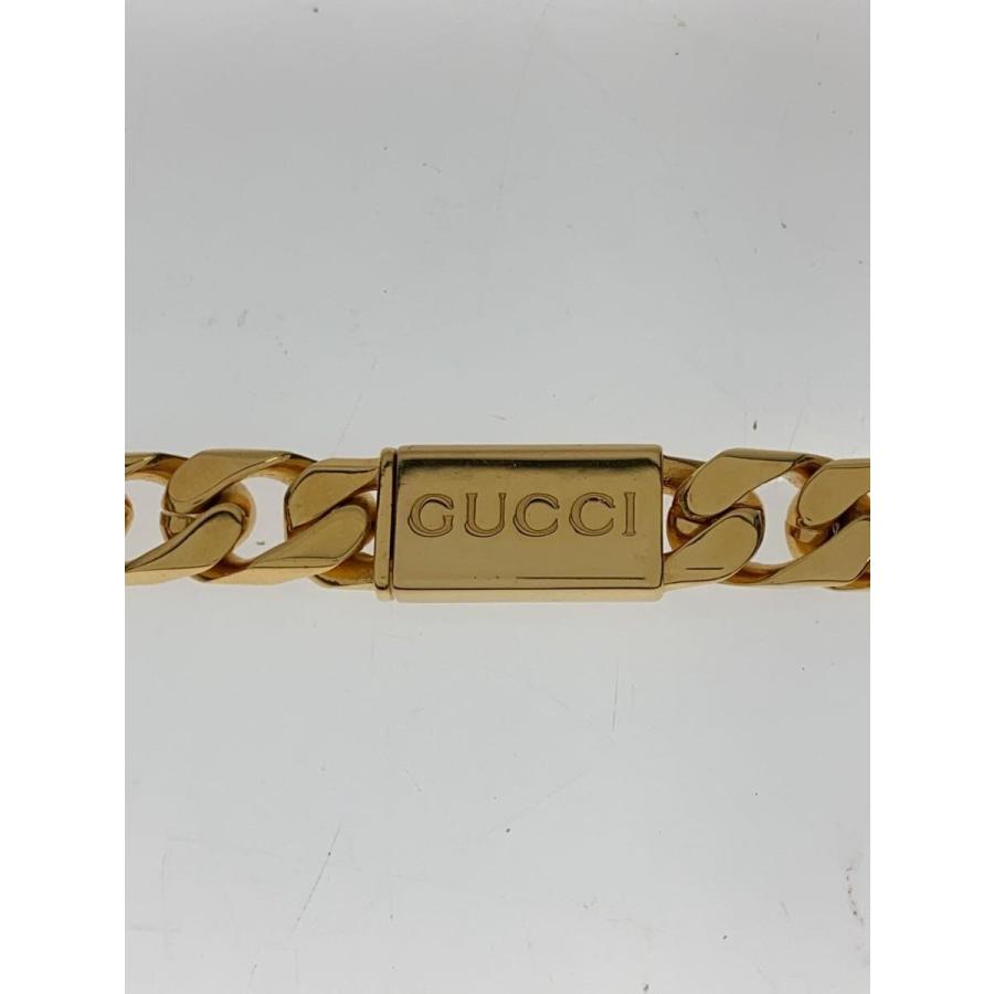GUCCI◇スクリプト/チェーンネックレス/喜平/ネックレス/--/GLD/トップ