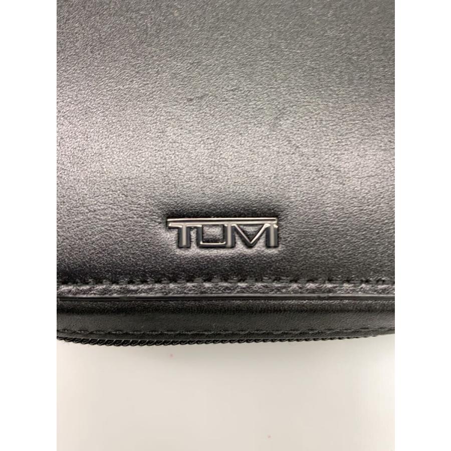 TUMI◇ラウンドジップ/長財布/レザー/BLK/メンズ/712108 : セカンド