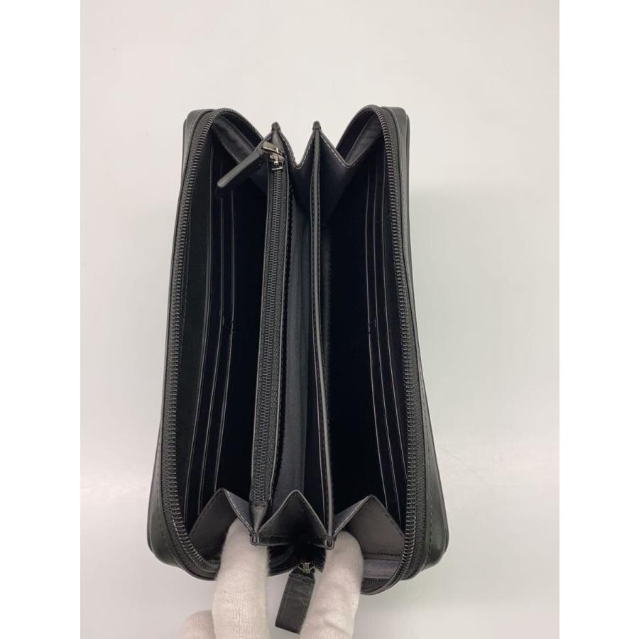 TUMI◇ラウンドジップ/長財布/レザー/BLK/メンズ/712108 : セカンド