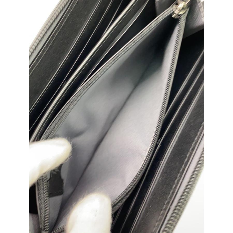 TUMI◇ラウンドジップ/長財布/レザー/BLK/メンズ/712108 : セカンド