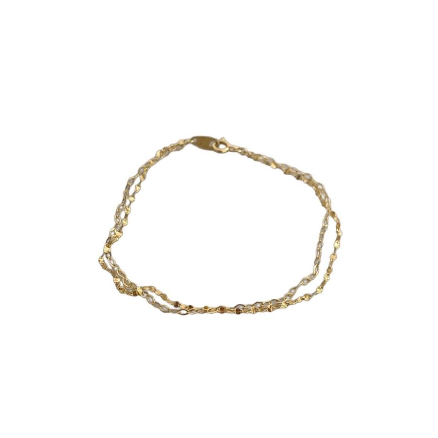 eteゴールドチェーンブレスレット ete◇チェーンブレスレット/2連ブレスレット/--/GLD/レディース