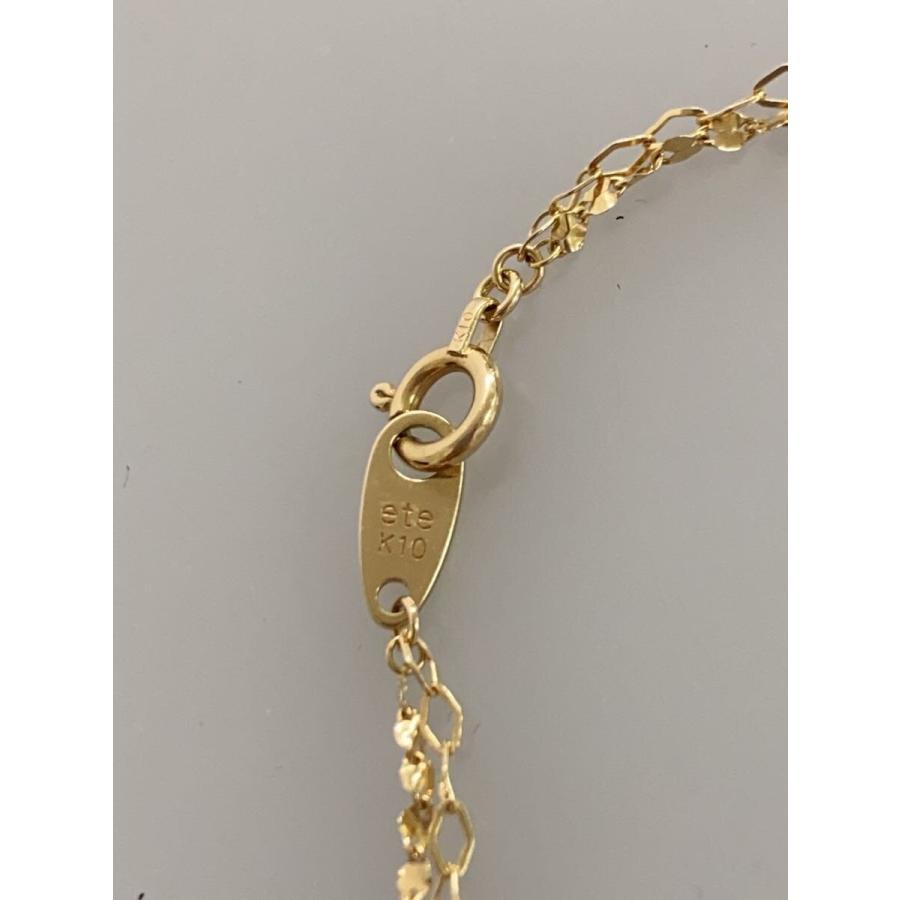 ete◇チェーンブレスレット/2連ブレスレット/--/GLD/レディース