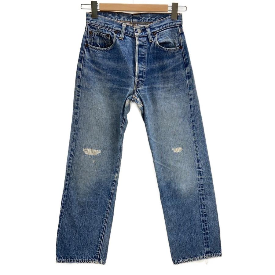 Levi's◇501/BIG E後期/平行ステッチ/ボタン裏6/イエローステッチ混