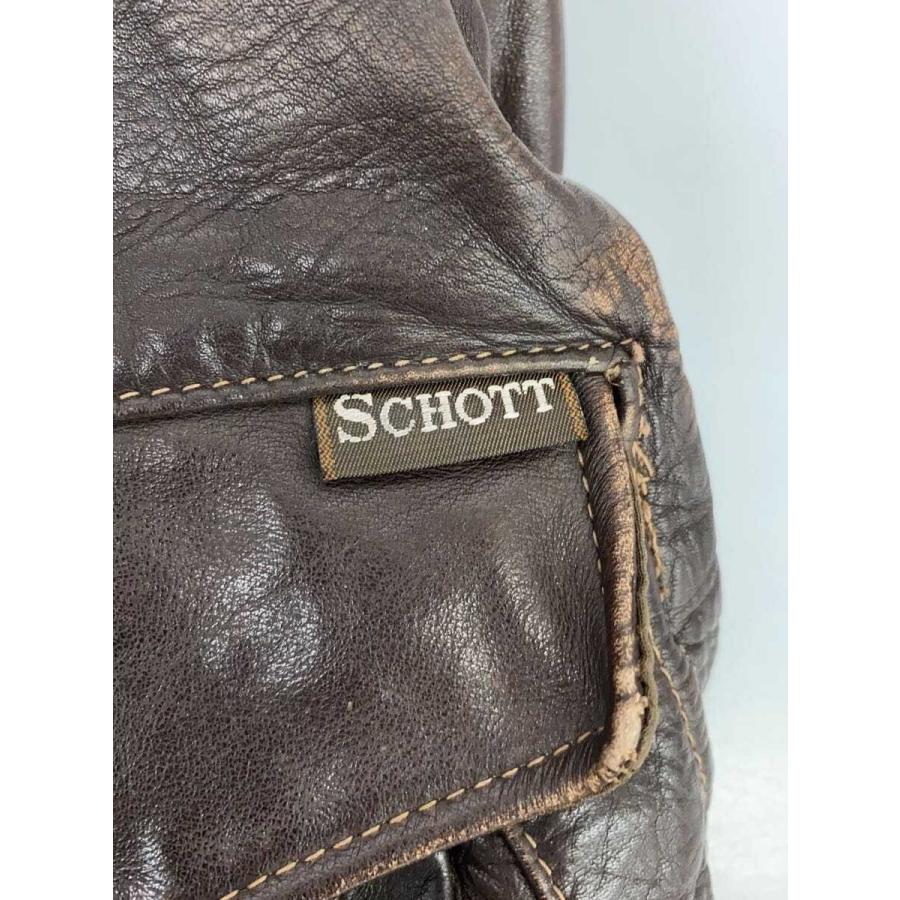 Schott◇a-2/ライナー欠品/レザージャケット・ブルゾン/--/レザー/BRW