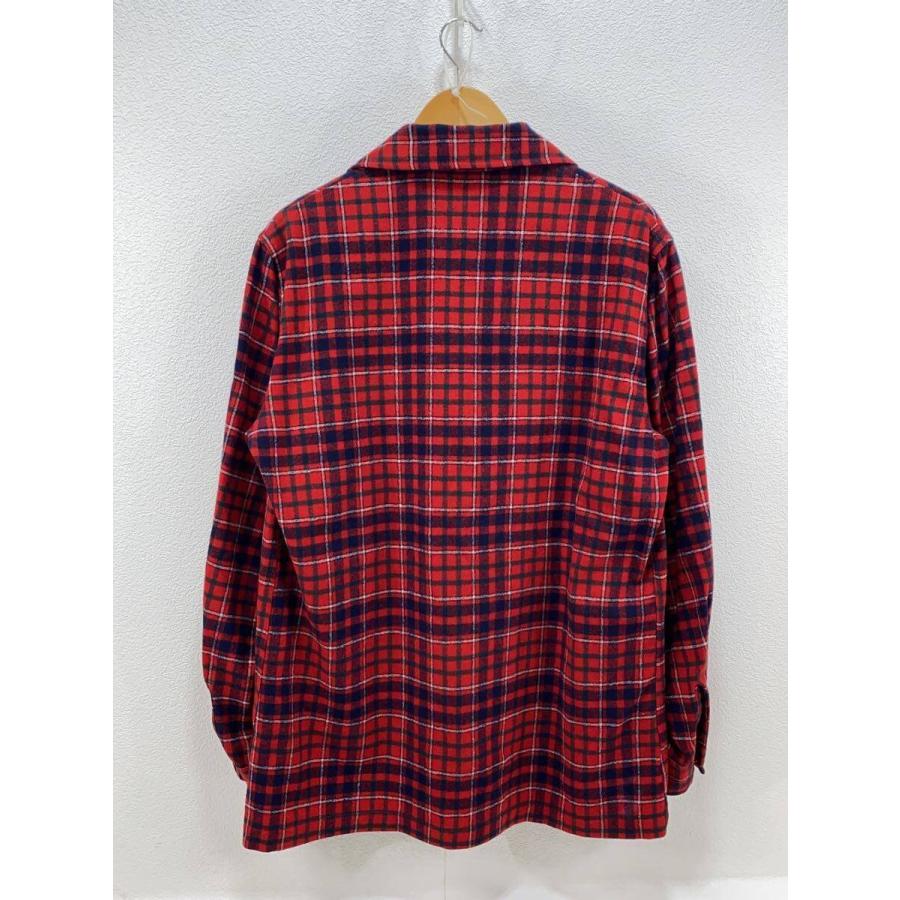 PENDLETON テーラードジャケット ウール チェック M PENDLETON◇テーラードジャケット/M/ウール/RED/チェック/USA製