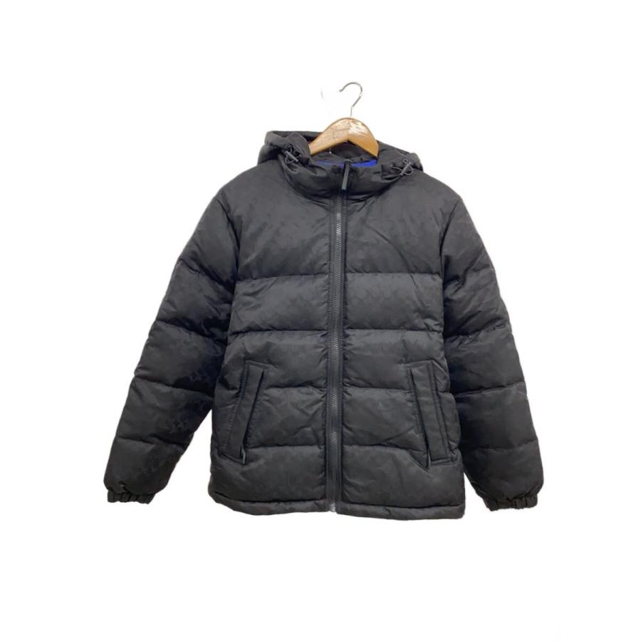 COACH◇トーナル シグネチャー ダウンジャケット/--/ナイロン/BLK 