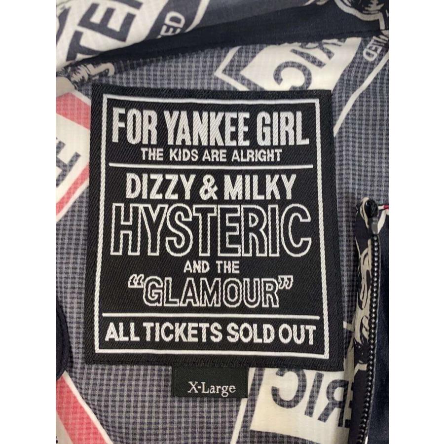 HYSTERIC GLAMOUR◇デビルガール/ナイロンジャケット/XL/ナイロン/BLK