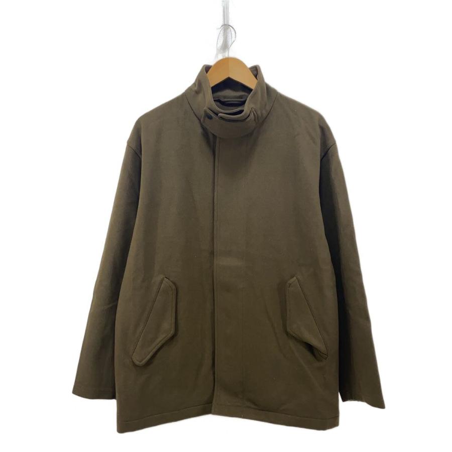 COMOLI◇16aw/フェルトンジップジャケット/コート/3/ウール/KHK/無地 