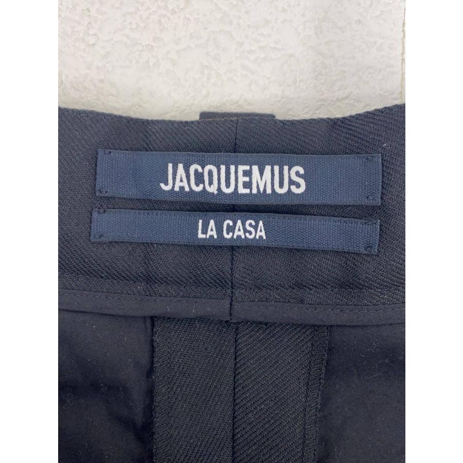 JACQUEMUS◆Le pantalon marwio/スラックスパンツ/50/ウール/BLK/無地