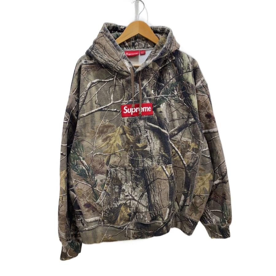 Supreme◇Box Logo Hooded Realtree AP Camo/パーカー/XL/コットン/GRN 