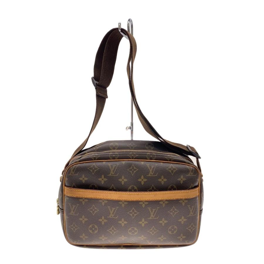 【美品】LOUIS VUITTON モノグラム リポーター LOUIS VUITTON◇リポーターPM_モノグラム・キャンバス/PVC/BRW