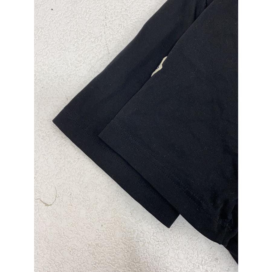 MONCLER◇Vネック/フロントロゴ/Tシャツ/L/コットン/BLK// : セカンド