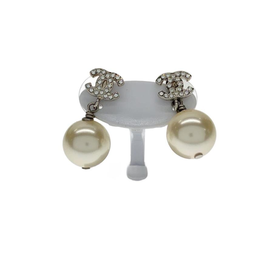 シャネル パール ピアス CHANEL◇ピアス/--/パール/SLV/レディース// : セカンドストリート