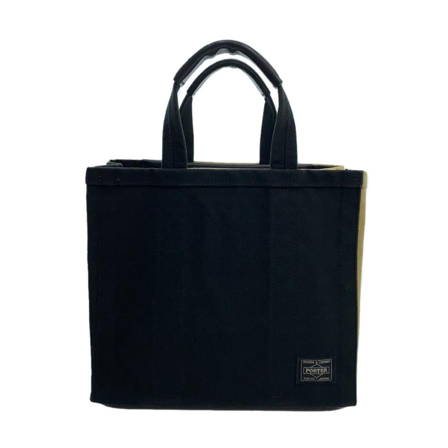 ポーター PORTER トートバッグ キャンバス ブラック ポーター PORTER バッグ トートバッグ ハンドバッグ キャンバス ロゴ