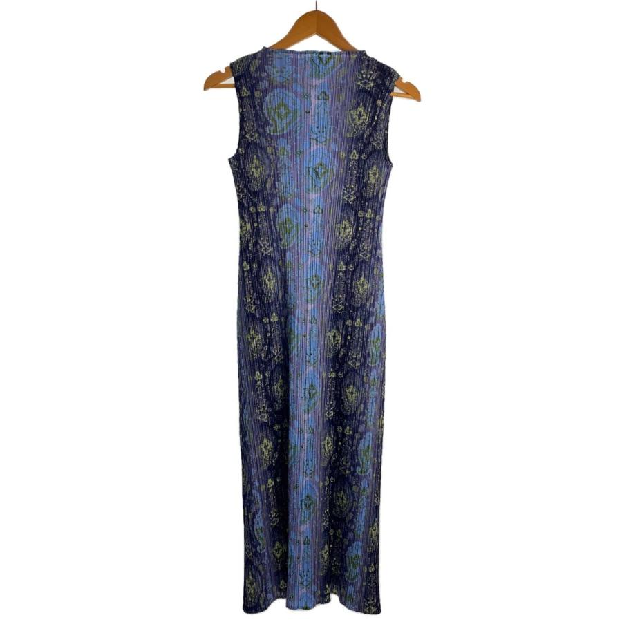 PLEATS PLEASE ワンピース　ノースリーブ　柄 PLEATS PLEASE ISSEY MIYAKE◇ノースリーブワンピース/2