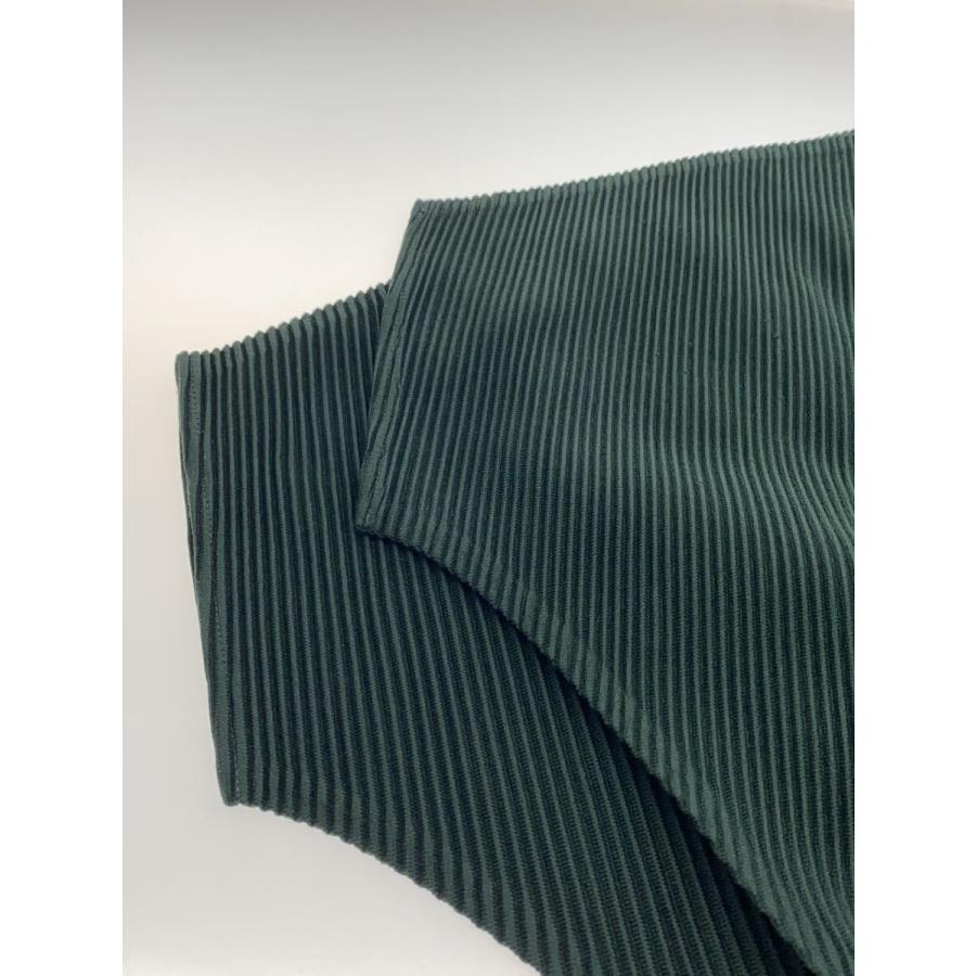 PLEATS PLEASE 横プリーツストライプ チュニック PLEATS PLEASE ISSEY MIYAKE◇チュニック/3/ポリエステル/GRN/無地