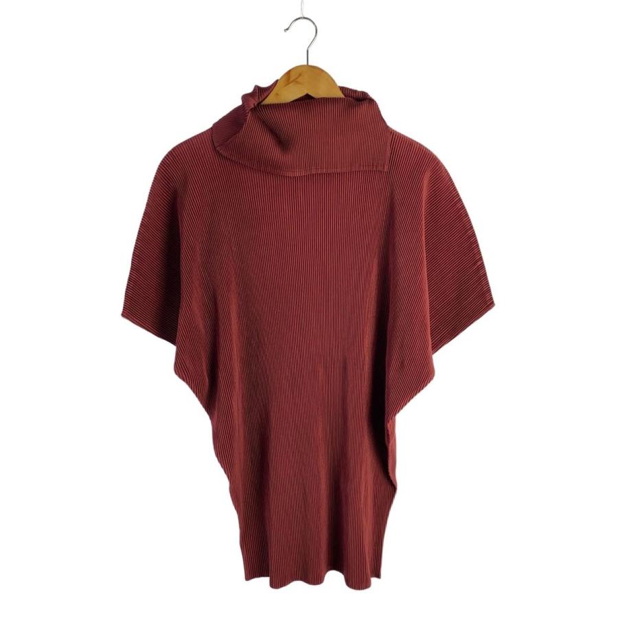 PLEATS PLEASE ISSEY MIYAKE◇チュニック/3/ポリエステル/BRD/無地