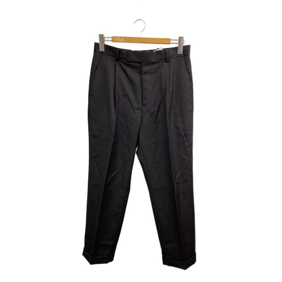 WACKO MARIA◇ワコマリア/スラックスパンツ/M/ウール/ブラック/ラメ