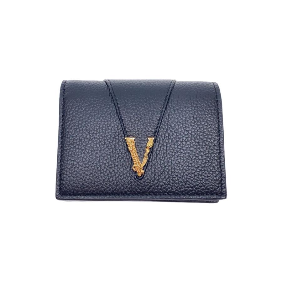 VERSACE ブラック 二つ折り財布 VERSACE◇2つ折り財布/レザー/BLK/メンズ : セカンドストリートYahoo