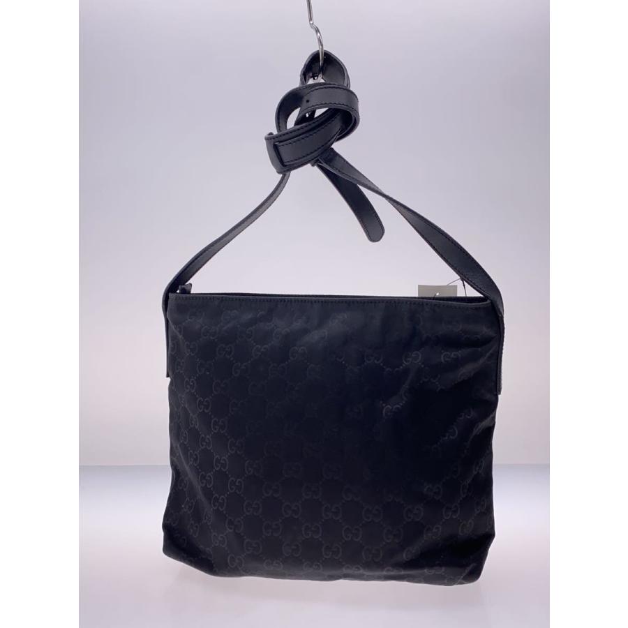 GUCCI◇メッセンジャーバッグ/ショルダーバッグ/ナイロン/BLK