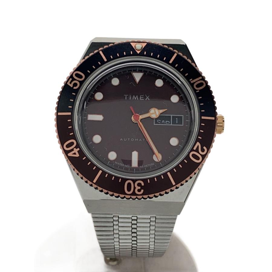 TIMEX◇自動巻腕時計/アナログ/BRW/SLV/TW2U96900 : セカンド 