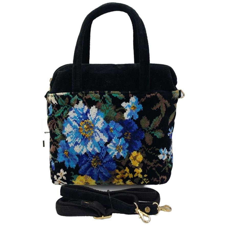 美品！FEILER 花柄ショルダーバッグ FEILER◇ショルダーバッグ/--/BLK/花柄// : セカンドストリートYahoo