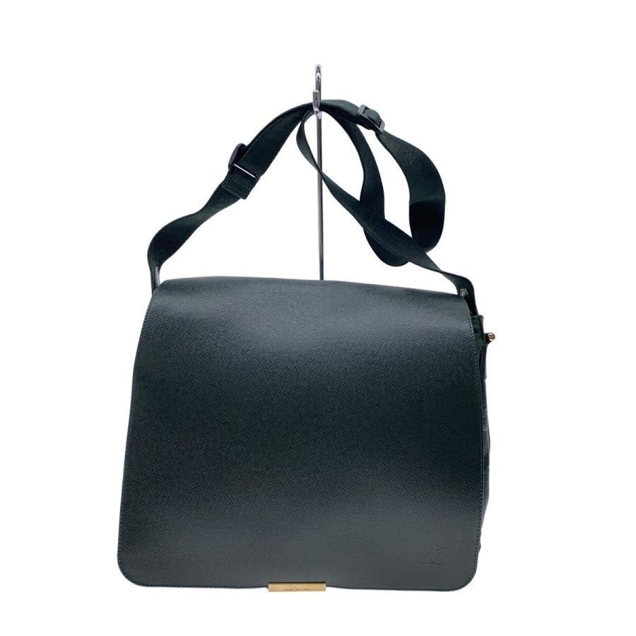 ルイヴィトン タイガ ヴィクトール メッセンジャーバッグ M30144グリーン LOUIS VUITTON◇ヴィクトール_タイガ/レザー/GRN/無地/M30144