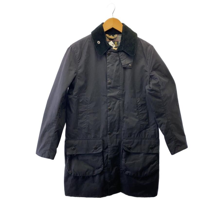 Barbour◇SL BORDER/ボーダー/オイルドジャケット/36/コットン/NVY