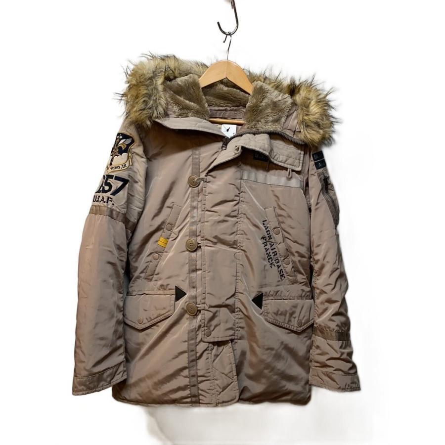 AVIREX◇N-3B BLACK NIGHTS/フライトジャケット/M/ポリエステル/BEG