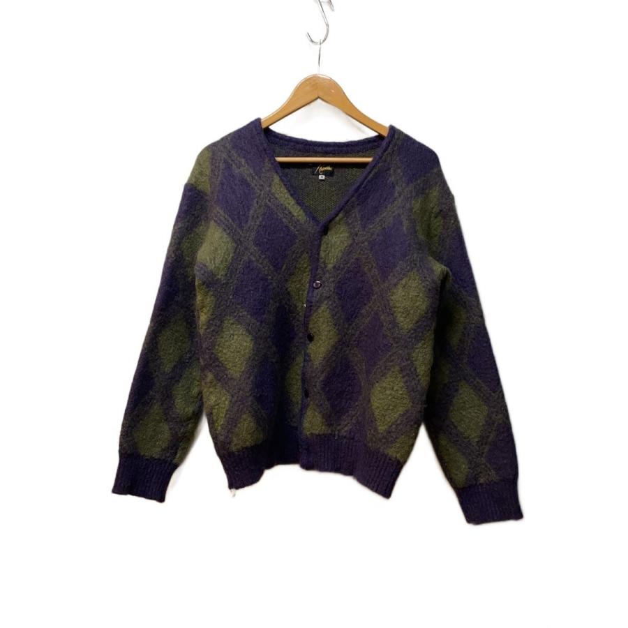Needles◇23AW/Mohair Cardigan - Argyle/カーディガン/M/モヘア