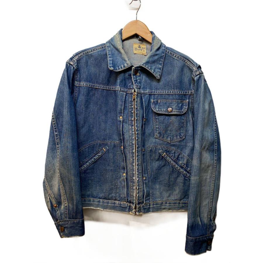 WRANGLER◇50s-60s/11MJZ/縦ベル/棒TALON/内ゴムネイビー/Rマーク無し