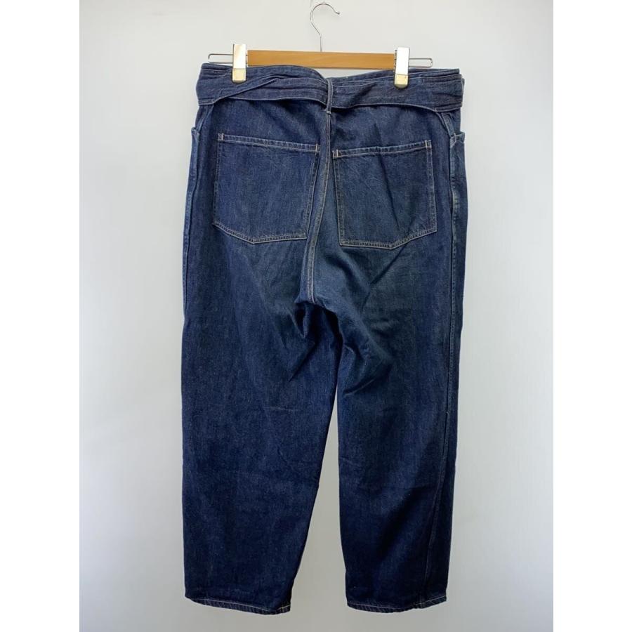 COMOLI◇19AW/DENIM BELTED PANTS/デニムベルテッドパンツ/2/コットン 