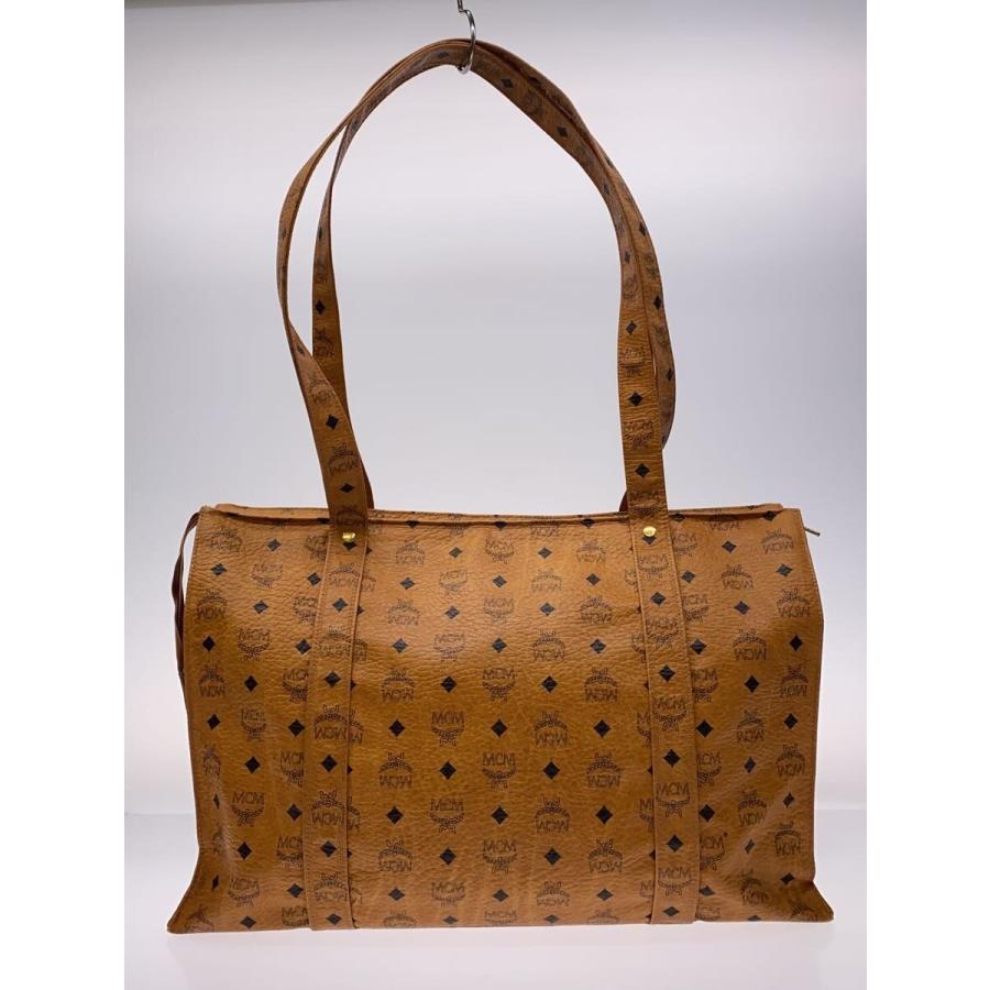 美品 MCM ボストンバッグ ヴィセトス柄 総柄 ショルダーストラップ付 MCM◇OLD/ヴィセトス柄/ラージトートバッグ/ボストンバッグ/--/BRW/総