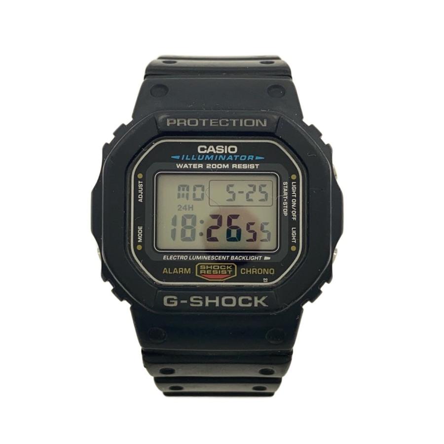 CASIO◇クォーツ腕時計・G-SHOCK/デジタル/BLK/BLK/DW-5600E-1