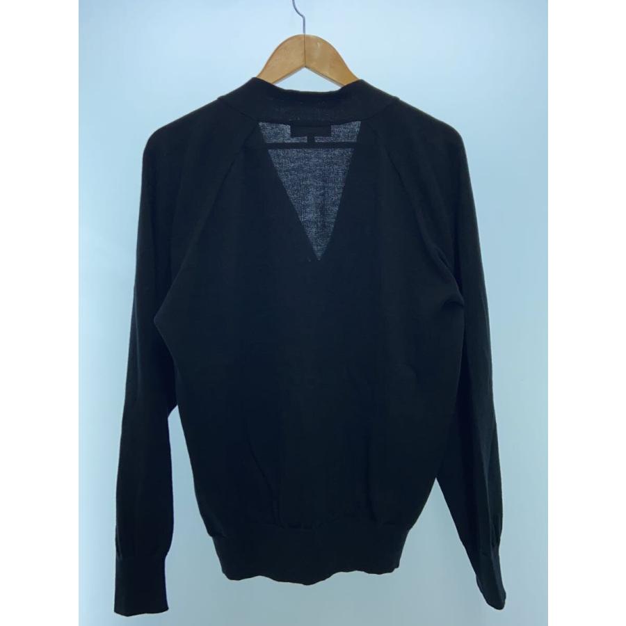 MARGARET HOWELL◇25SS RAMIE COTTON/カーディガン(薄手)/M/リネン/BLK