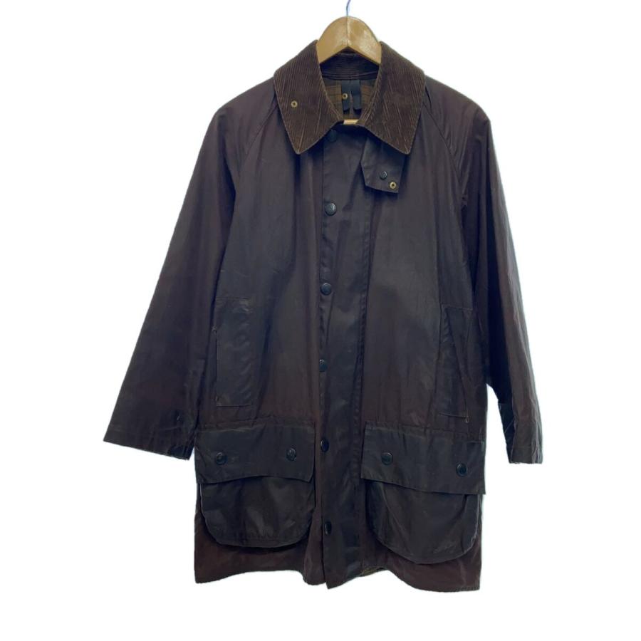 Barbour◇94年製/BEAUFORT/オイルドジャケット/38/コットン/BRW/無地