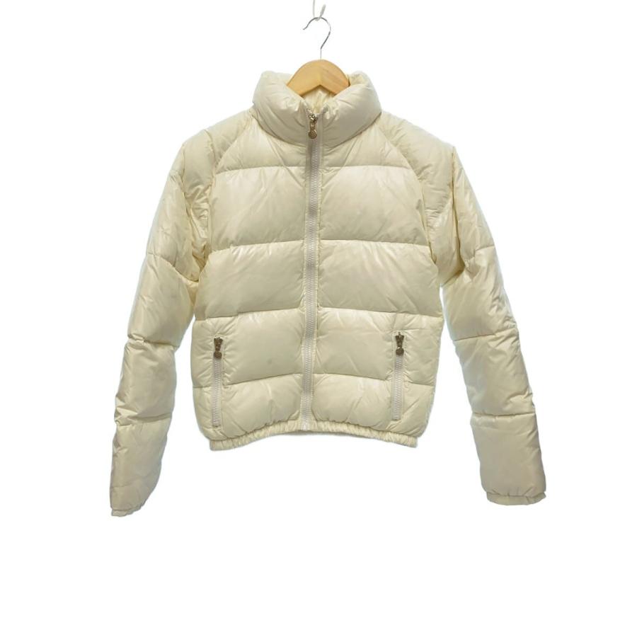 ピレネックス　新品ダウン　38 Pyrenex◇ダウンジャケット/38/ナイロン/WHT/無地/袖先・袖汚れ有