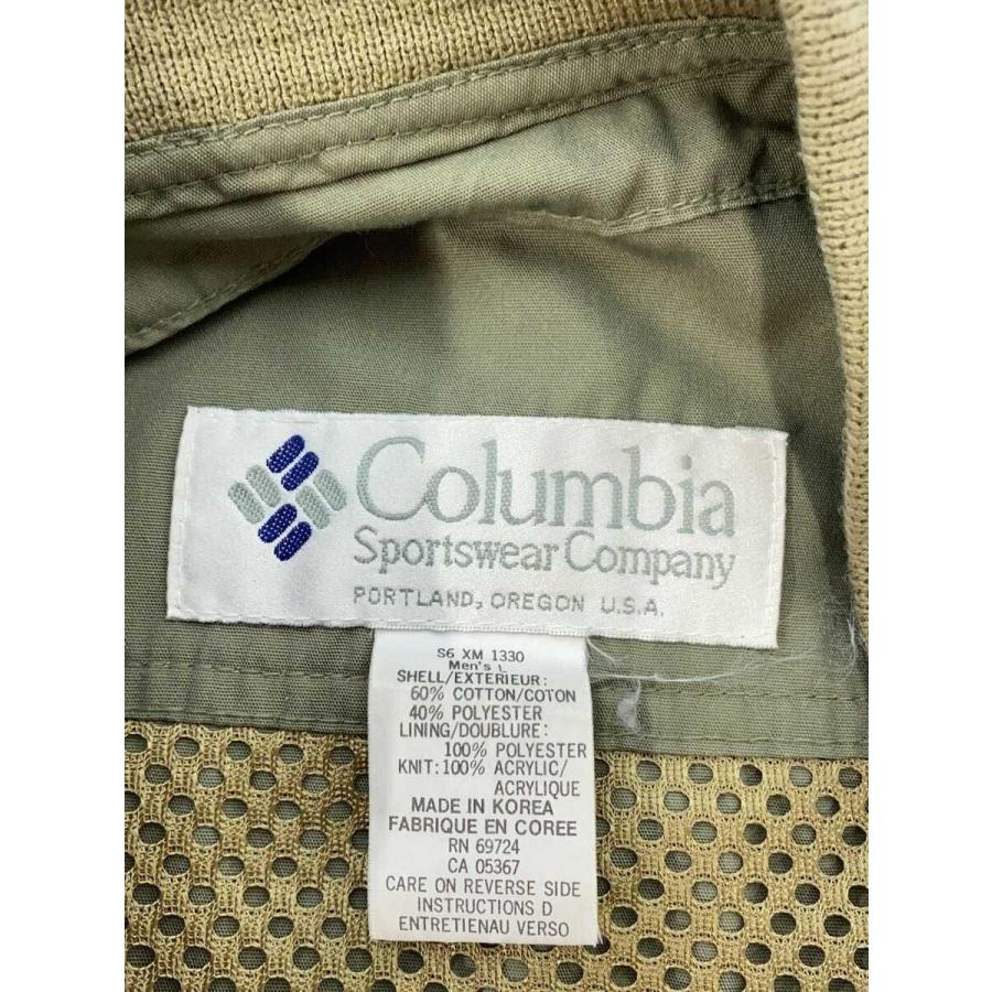 Columbia◇フィッシングベスト/L/コットン/KHK : セカンドストリート