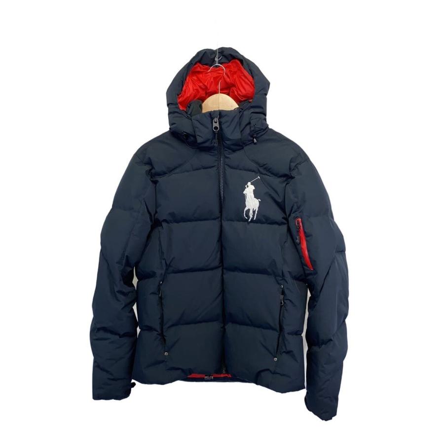 POLO RALPH LAUREN◇ダウンジャケット/S/ポリエステル/BLK/ビック