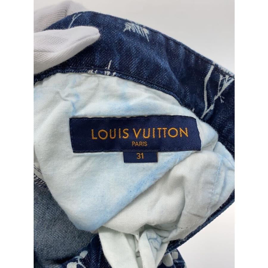 LOUIS VUITTON◇LVリーフ総柄レギュラーデニムパンツ/ ボトム/31