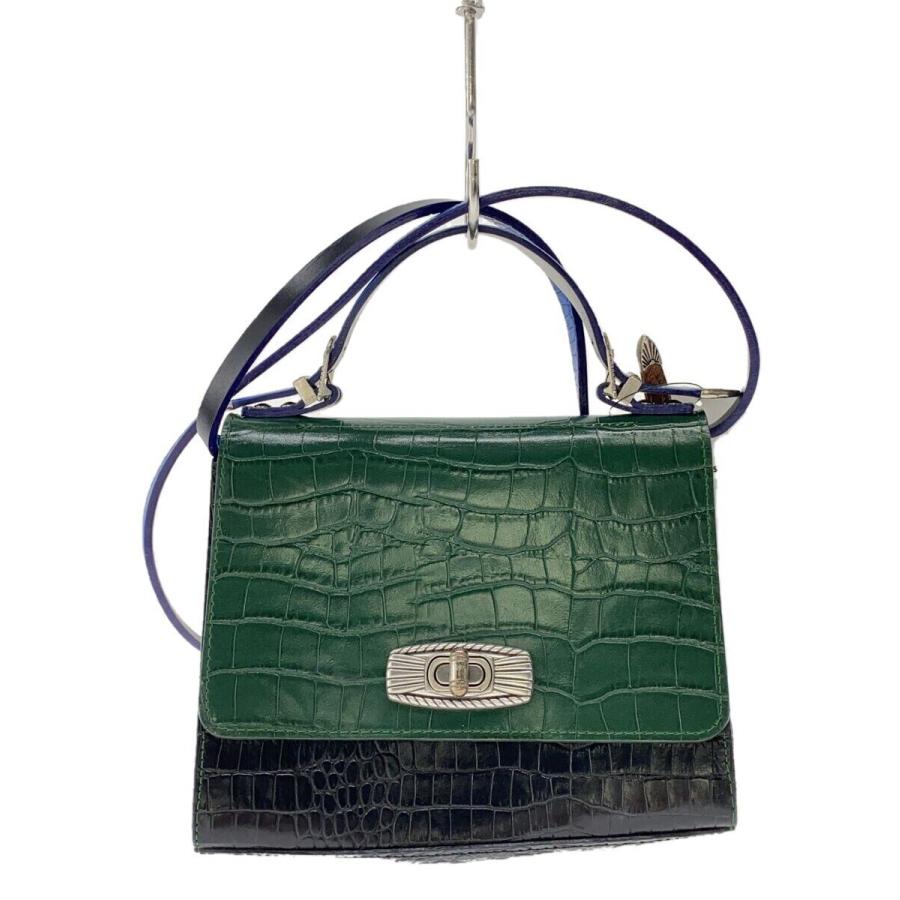 バッグ TOGA PULLA Leather tote bag 2way green TOGA PULLA◇20SS/ミニショルダー/ショルダーバッグ/レーヨン/マルチ
