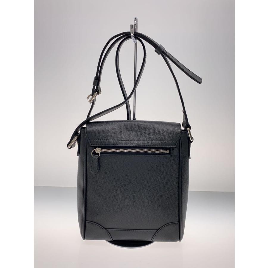 LOUIS VUITTON◇ルカ_タイガ/レザー/BLK LOUIS VUITTON】ルイ