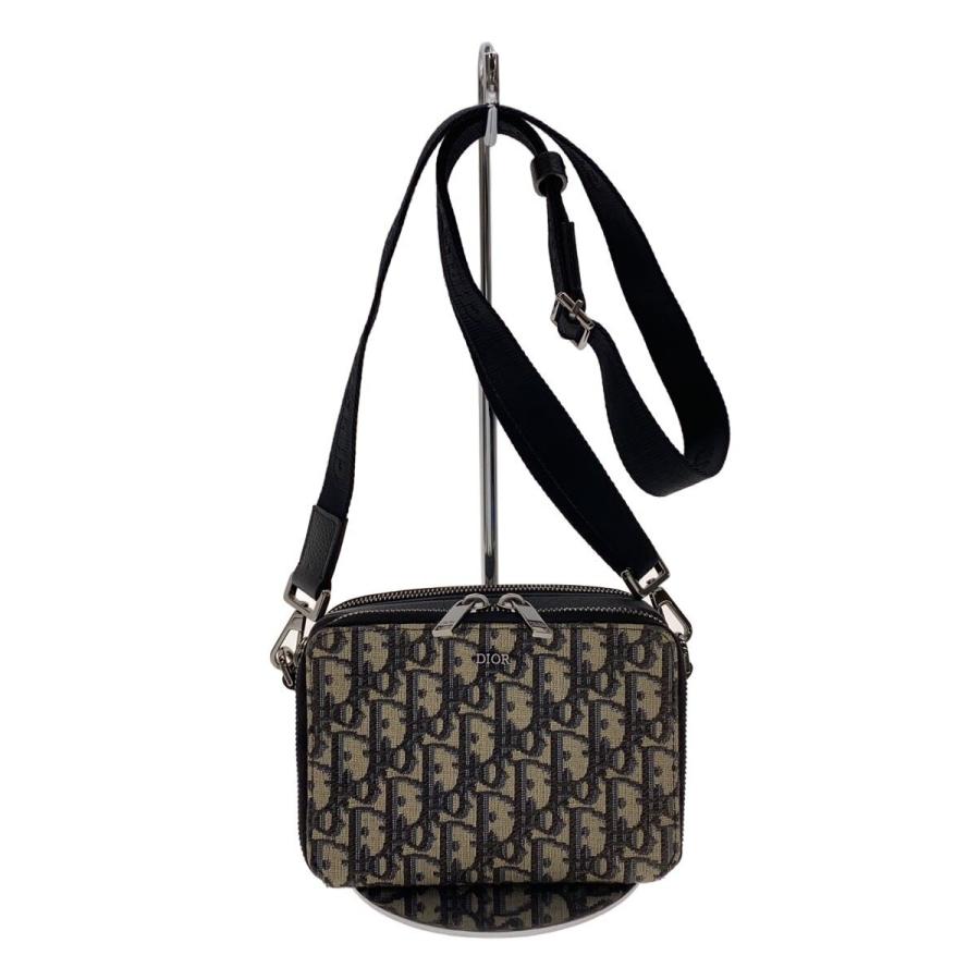 Christian Dior◇ショルダーバッグ/BLK/総柄/オブリーク : セカンド