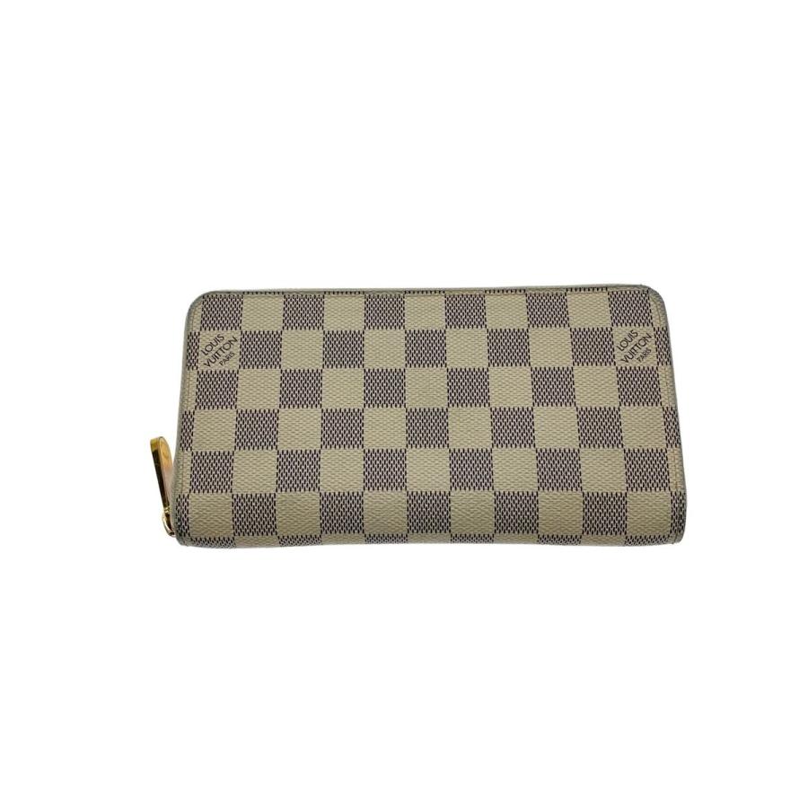 LOUIS VUITTON◇ジッピー・ウォレット_ダミエ・アズール/PVC/WHT