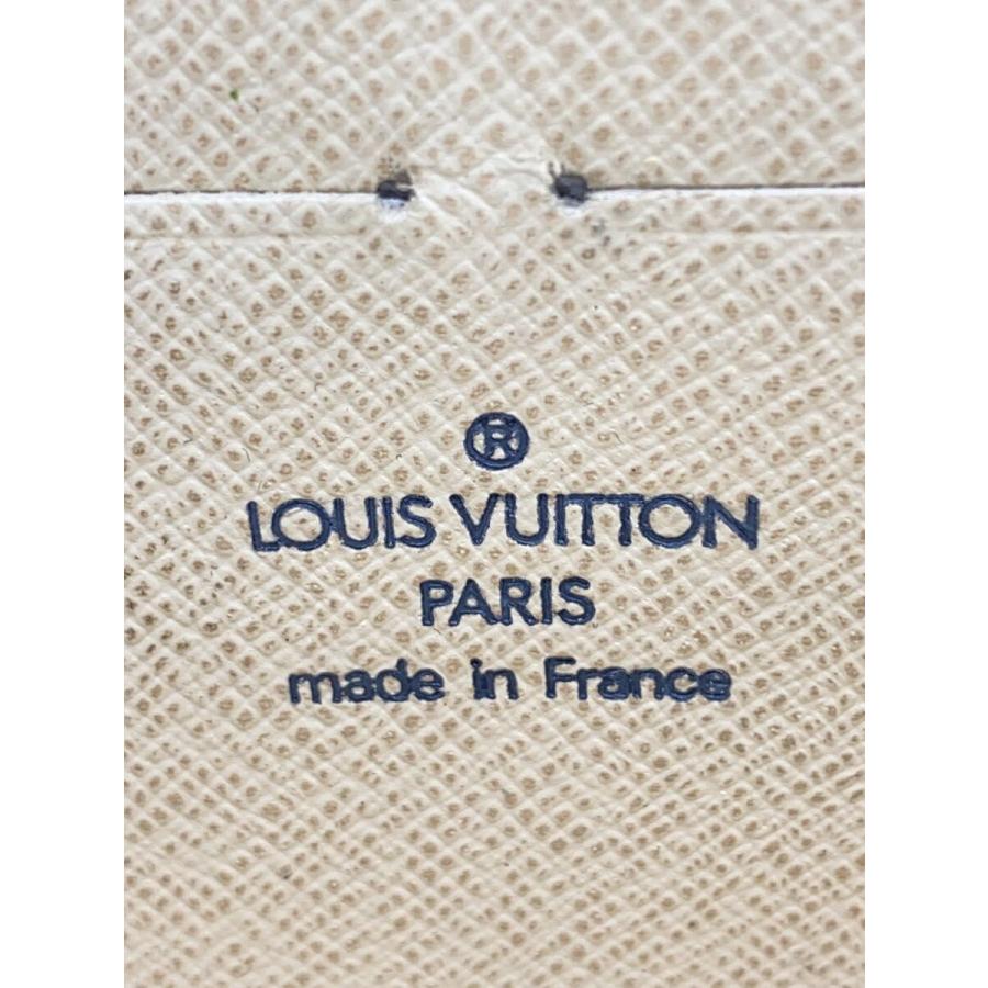 LOUIS VUITTON◇ジッピー・ウォレット_ダミエ・アズール/PVC/WHT